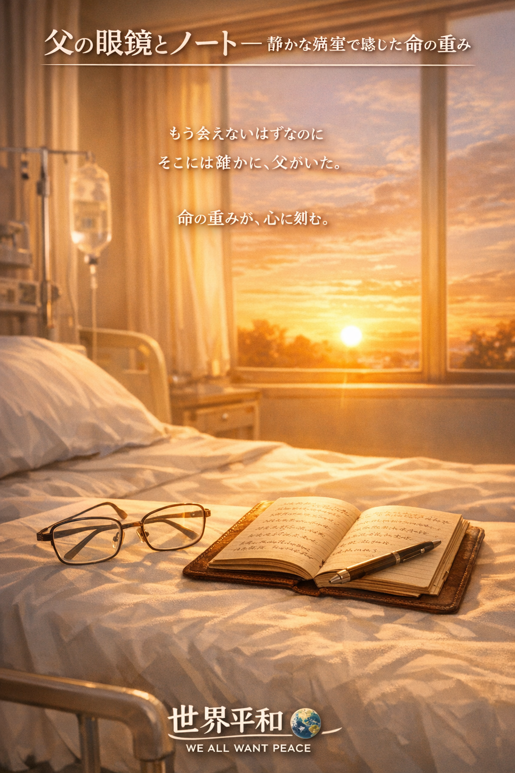 父の眼鏡とノート──静かな病室で感じた命の重み