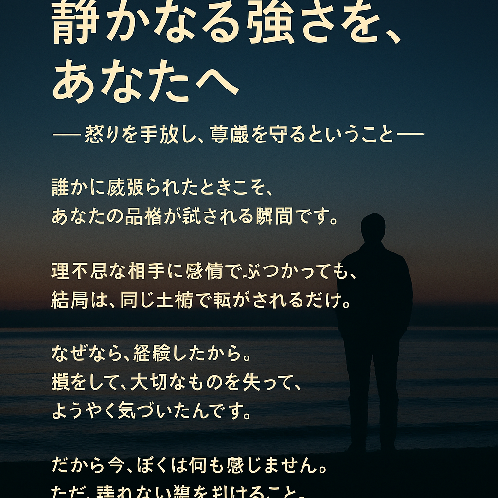 🌙 静かなる強さを、あなたへ