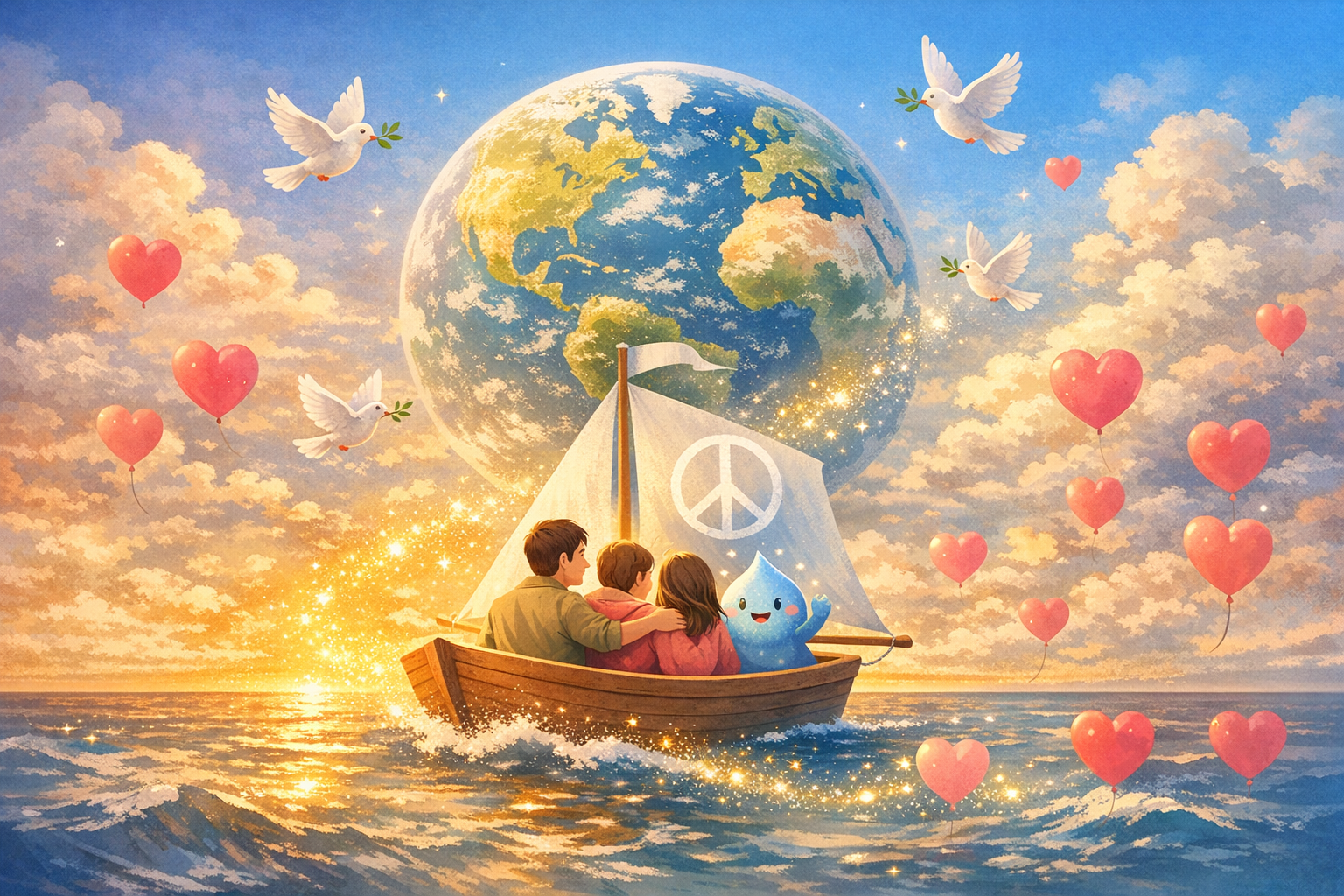 🌍 「世界の平和を、あなたに届けたい」——心の温度でつながる祈りの航海